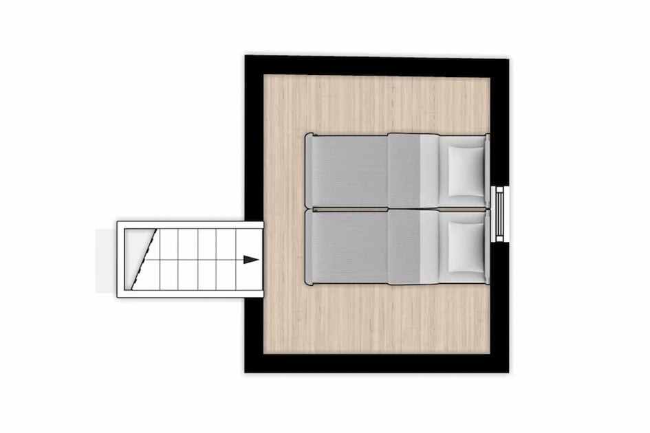 Plattegrond-slaapstrandhuisje-1 slaapstrandhuisje
